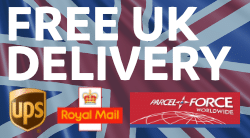 Free UK Delivery, using UPS, ParcelForce and Royal mail
